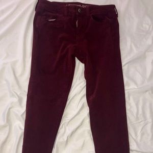 American Eagle Jegging Maroon
